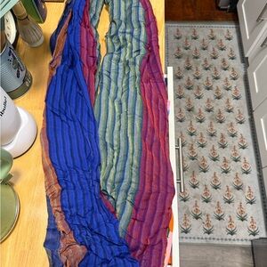 Vintage Colorful Striped Scarf